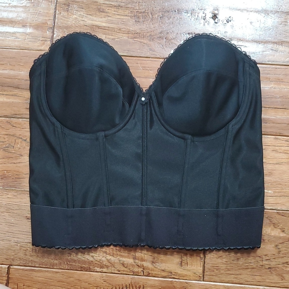 Dominique Black Lace Bustier